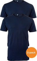 Alan Red stretch T-shirt Ottawa (2-pack) - O-hals - donker blauw -  Maat XL