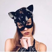Sexy Meesteres Masker Black Cat - Spannende masker - Leuk voor in bed - Voor vrouwen - SM Masker - Spannend voor koppels - Sex speeltjes - Sex toys - Erotiek - Bondage - Sexspelletjes voor mannen en vrouwen - Seksspeeltjes - Kinky