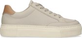 Sacha - Dames - Beige leren sneakers met detail - Maat 38