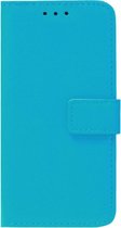 ADEL Kunstleren Book Case Pasjes Portemonnee Hoesje Geschikt voor Samsung Galaxy J3 (2015)/ J3 (2016) - Blauw