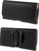 Leren flip wallet hoesje + clip broekclip Telefoonhoesje geschikt voor Samsung Galaxy M21