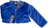 Reversible jacket, barock stijl bloemen, electric blue