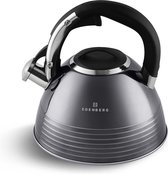 Edënbërg Gray Line - originele RVS Fluitketel - 3.0 liter - Grijs