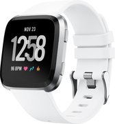 YONO Fitbit Versa 2 Bandje - Siliconen - Wit - Large