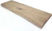 Oud eiken boomstam plank 100 x 20 cm - eikenhouten plank