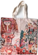 Imbarro Home & Fashion grote shopper met charissa print 50 x 50 cm