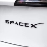 SpaceX  zwart embleem tbv Tesla model 3 S X Y logo achterklep/ kofferdeksel