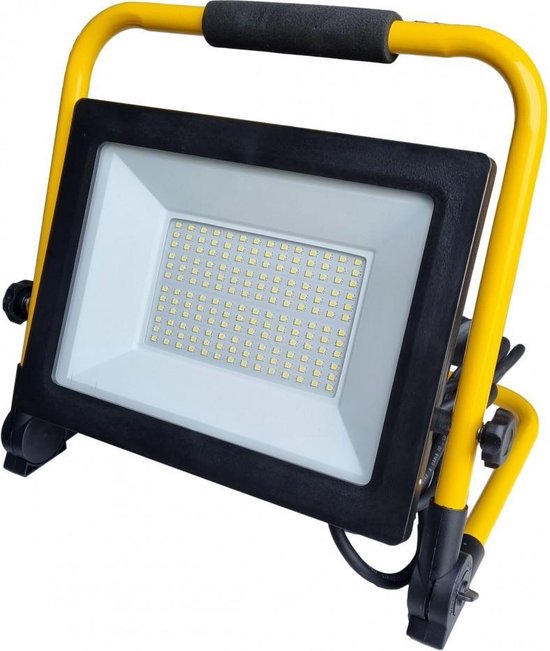 Werklicht op standaard | LED 100W=900W bouwlamp - 9000 Lumen | stekker  180cm |... | bol.com