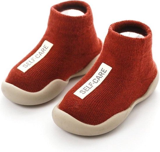 Antislip baby schoentjes - eerste loopschoentjes – Completebabyuitzet - maat 20,5 – 12-18 maanden – rood