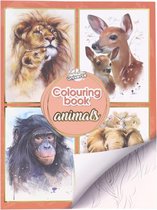 kleurboek dieren met voorbeelden in kleur 40 blz