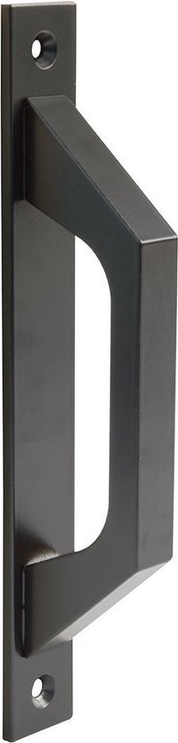 AMIG Deurgreep Schuifdeur Schuifdeurgreep – 198 x 25mm – Aluminium – Loftdeur - Mat Zwart - AMIG