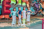 4President meisjes jurk Mabs Multicolor Stripes