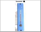 Thermometer voor buiten meetbaar tot 50gr en 40gr onder de nul kleur:blauw