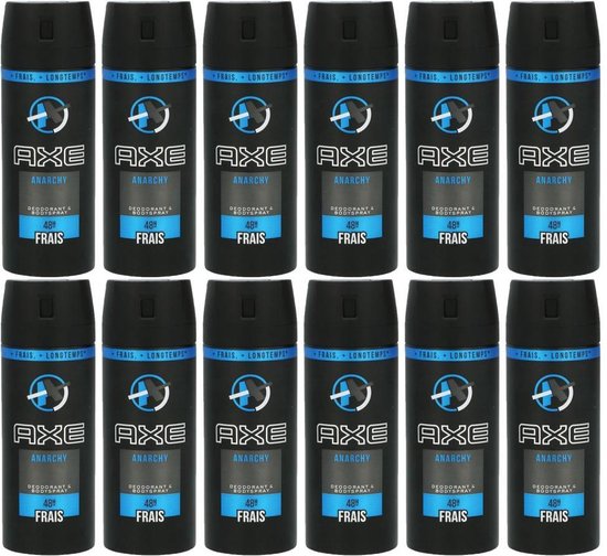 AXE Deodorant / Bodyspray Men Anarchy - JUMBOPAK - 12 x 150 ml