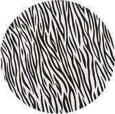 Bord Zebra Zwart-wit 33x33xh2cm Kunststof
