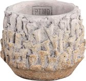 PTMD  capri crème cement pot rond s