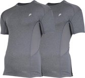 2-Pack Donnay Thermoshirt korte mouw - Baselayer - Heren - Grijs - XL