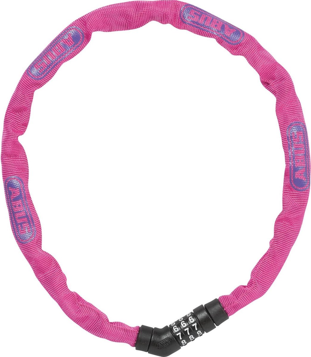 Fietsslot ABUS Kettingslot - Steel-O-Chain™ 4804C - Security level 4 - roze - 75 cm - Geschikt voor elektrische fietsen en stadsfietsen
