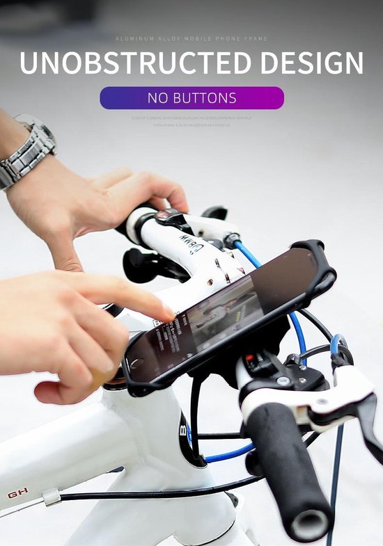 Smartphone Houder Fiets  - Houder voor Fietsen – Bike Phone Holder – 360graden – 4" tot 7"- Universele Telefoonhouder – Fietshouder
