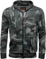 Grijze Hoodie heren met capuchon - met rits - Light Sport Sweater - Camouflage kleding - Maat XL