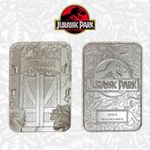 Jurassic Park Metalen Toegangspoorten - 9 x 12,5 cm - Zilverkleurig - Vip-toegangsticket