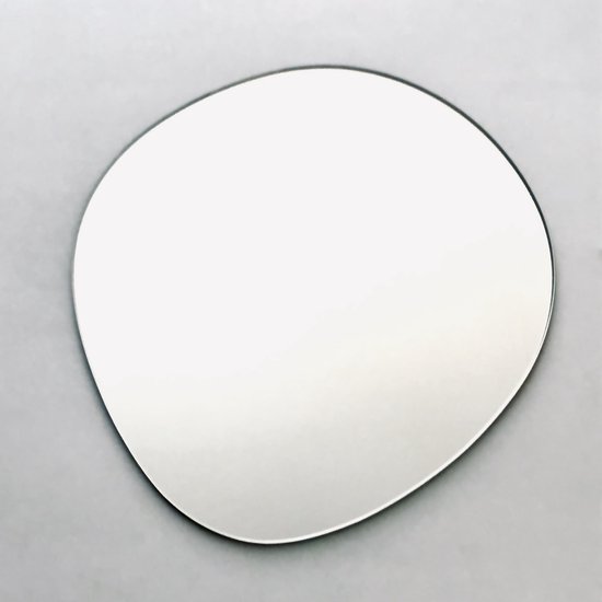 Spiegel (im)perfect rond organisch - Ø50 cm - glas - incl. ophanging