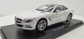 Mercedes Benz 500SL Gesloten Versie 2012 Wit 1:18 Welly