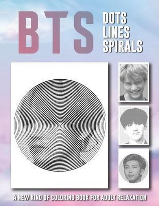 BTS Dots Lines Spirals, Relaxation Coloring Book 9798673676004