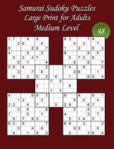 Samurai Sudoku Puzzles - Large Print for Adults - Medium Level - N Degrees48