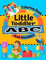 Little Toddler ABC and Number Coloring Book