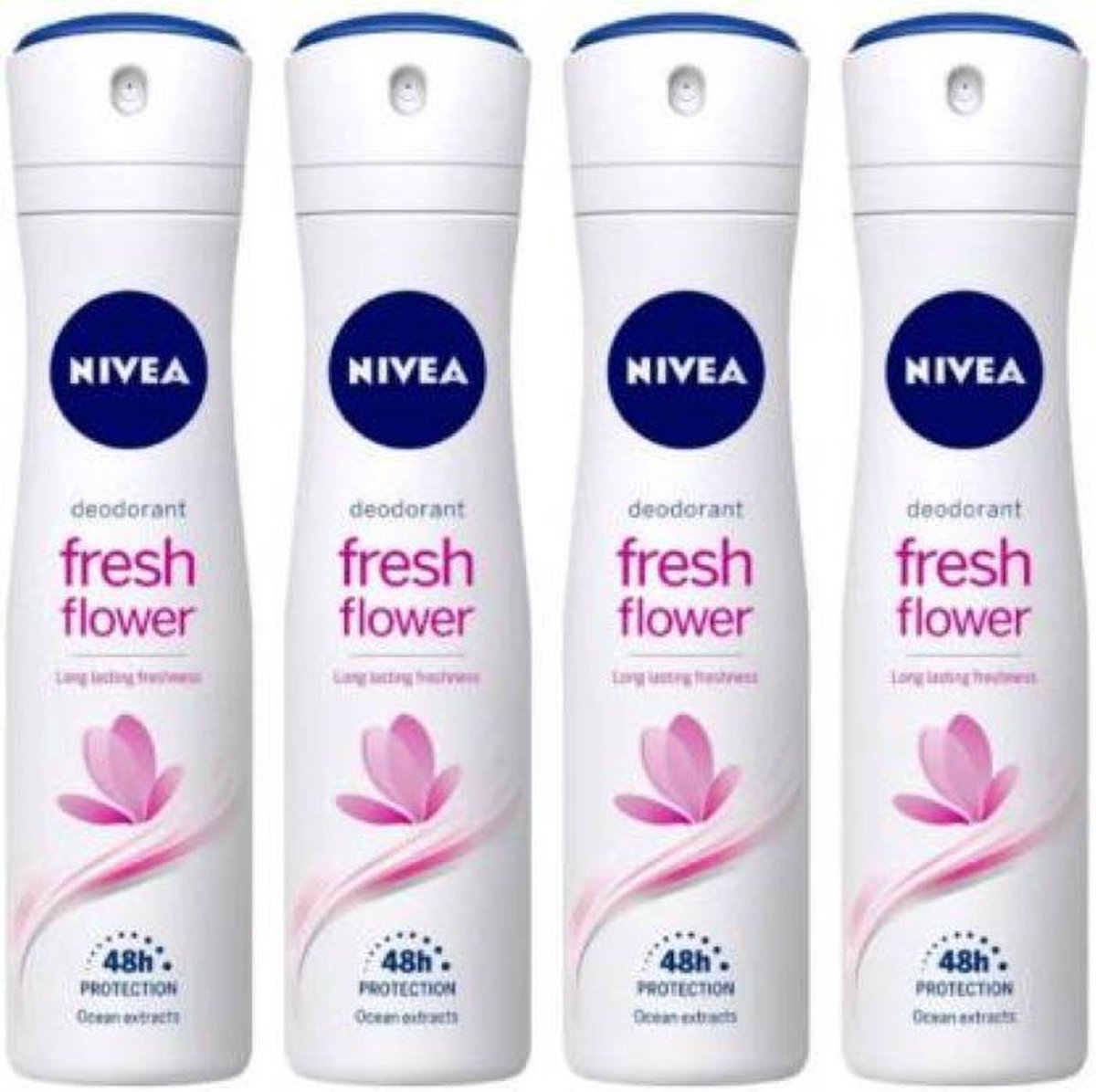 Nivea Deo Spray Fresh Flower - Voordeelverpakking 4 x 150 ml - NIVEA