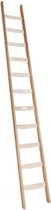 Enkele ladder hout - 11 treden/sporten - Stahoogte 288 cm - Houten trap