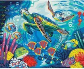 Schilderenopnummers.com® - Schilderen op nummer volwassenen - Sealife - 50x40 cm - Paint by numbers