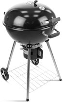 MaxxGarden Houtskoolbarbecue - Rond met wielen - XXL metaal 86x99 cm