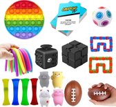 ZTWK© - Fidget toys 21 delig - DNA stressball -  stressba l- squishy - fidget toys pakket - mochi - cube - pop it