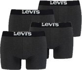 Levi's Solid Basic Boxershort Antra 4-Pack - Levi's Onderbroeken Heren - Multipack - Heren Ondergoed - Maat M