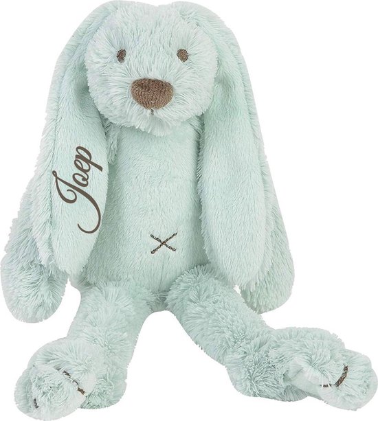Happy Horse Kraam cadeau knuffel konijn Rabbit Richie mint gepersonaliseerd  met naam... | bol.com