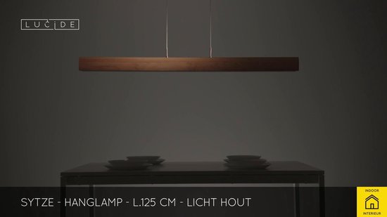 Lucide SYTZE Hanglamp - LED Dimb. - 1x32W 3000K - Naturel | bol.com