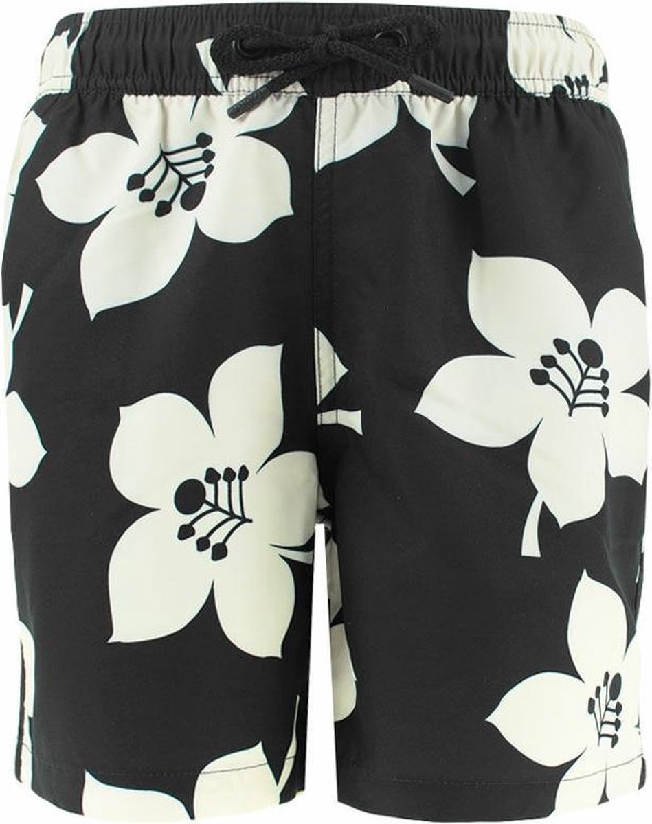 Björn Borg Loose Shorts Kenny Floral Black - jongens zwemshort