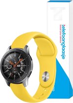 Siliconen smartwatch bandje – Geel 20mm - Universeel