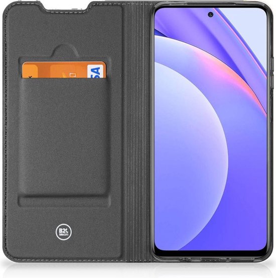 Étui Bookcase Xiaomi Mi 10T Lite Smart Cover Noir Pink Formes