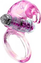 Power Escorts - Vibrerende Cockring Konijn - 7,5 cm - Roze
