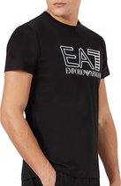 EA7 T-shirt - Mannen - zwart/wit