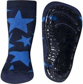 Antislip sokken donkerblauw met blauwe sterren-25/26
