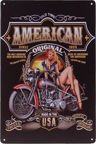 Metalen plaatje - Motor American Original