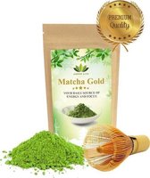 Japanse Premium Matcha Thee - 50 gram - Inclusief Matcha Klopper - Vol met Antioxidanten, Vitaminen & Mineralen - Vandaag besteld, Morgen in Huis!