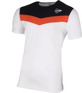 Dunlop essential t shirt wit antraciet Maat M