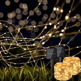 Tuinverlichting op Zonneenergie - Fairy Lights - 150 LEDS - 16.5 Meter Lichtsnoer voor buiten - Warm Wit Licht