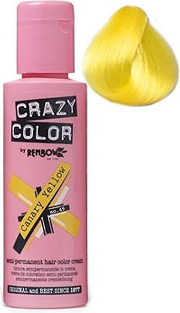 Crazy Color Canary Yellow 100ml - Haarverf