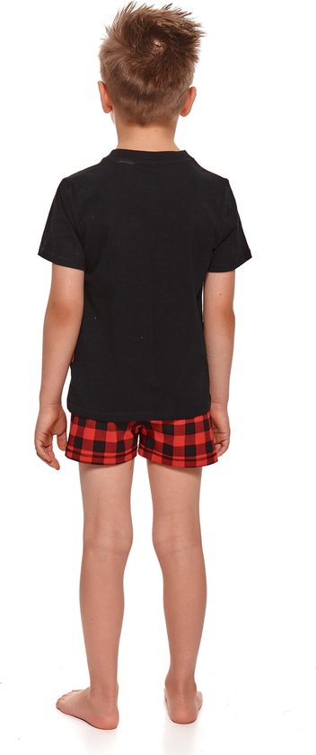 Chemise de nuit en coton Doctor Nap Garçons | Pantalon court à manches courtes | Pyjamas Garçons | Pyjama short Garçons | Prince Zwart Short PDB.4263 134/140
